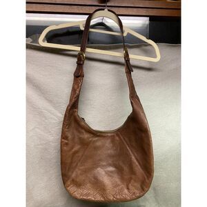 JONES NEW YORK BROWN LEATHER SHOULDER BAG SLIGHTLY USED‎